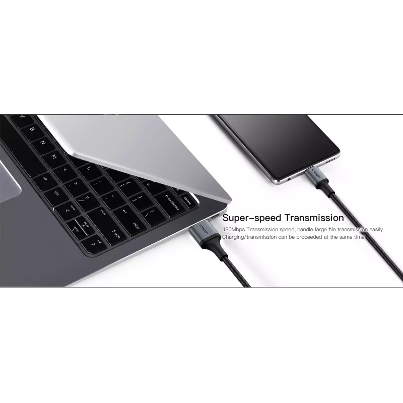 USB Type-C 2-in-1 Kabel Orsen S8, 5A, 1,5 m (Schnellladung/Daten)