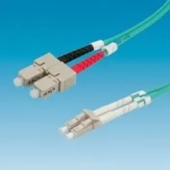 VALUE LWL-Kabel 50/125µm OM3, LC/SC, türkis 3m (21.99.8713)