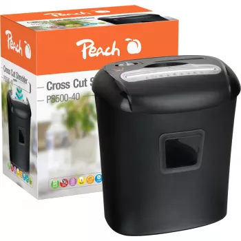 Peach PS500-40 Aktenvernichter Kreuzschnitt 68 dB Schwarz