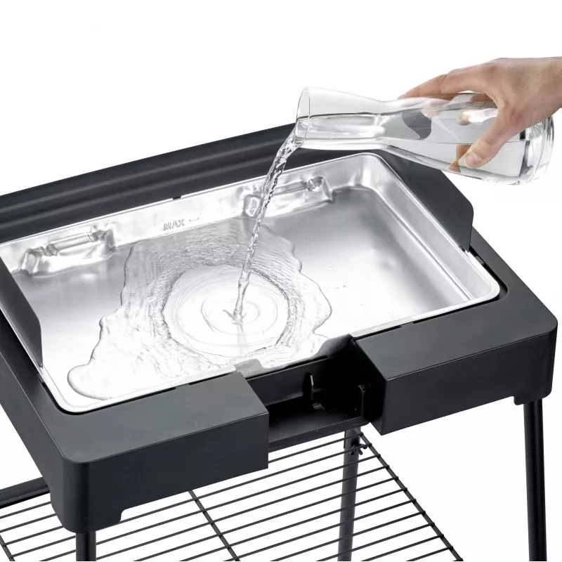 Elektrogrill Severin PG 8568 2200 W Schwarz Rechteckige Kochfläche