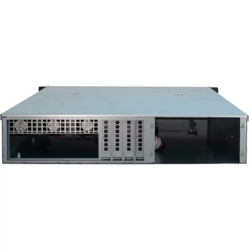 Server Case Inter-Tech 2U 2404L Rack Schwarz, Grau