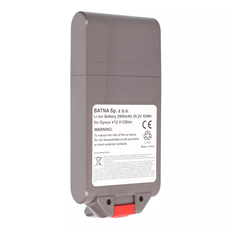 Akku für Dyson Staubsauger V12, 25,2V 2500mAh