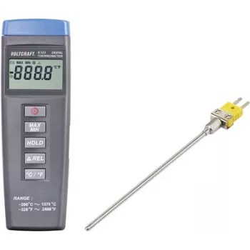 VOLTCRAFT K101 + TP 200 Temperaturmessgerät -200 bis +1370 °C Sonde Typ K