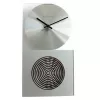 NeXtime klok 3028 OP Uhr, 16x30,2 cm, Wand, Glas, Silber