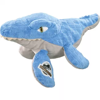 Jurassic World, Mosasaurus, Plüschtier Blau/Grau, 29 cm