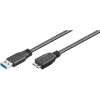 USB-A-auf-Mikro-USB-B-Kabel GOOBAY 95026 — 1,8 m, Stecker-auf-Stecker, schwarz
