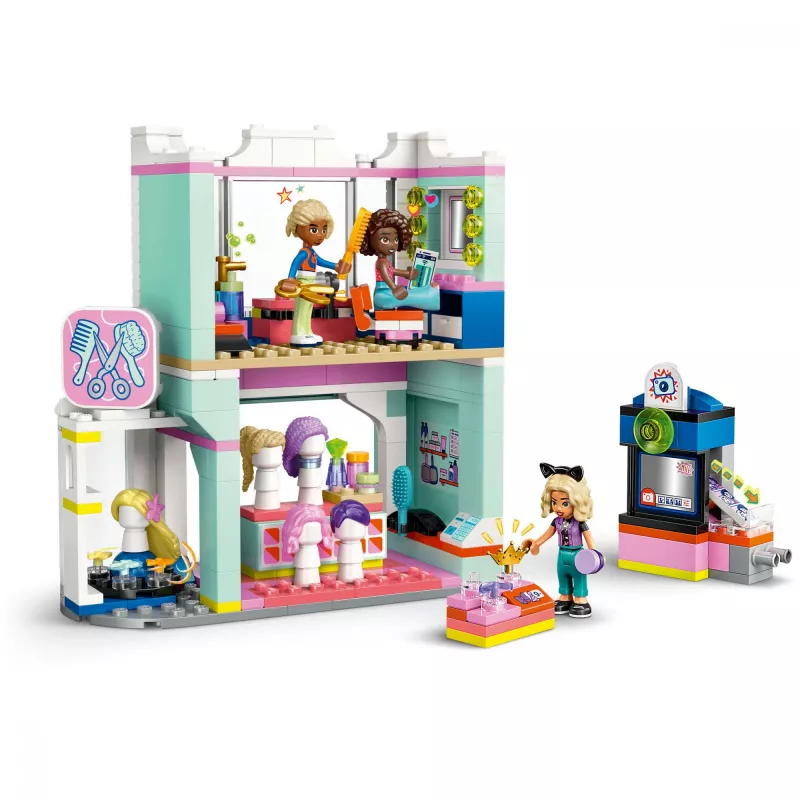 LEGO Friends Spielset Friseursalon und Dekorationsladen 42662 – Mini-Puppen, Salonszene, Zubehör