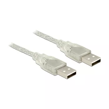 USB-Kabel DeLOCK 83888 USB 2.0 1,5 m Transparent