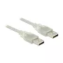 USB-Kabel DeLOCK 83888 USB 2.0 1,5 m Transparent