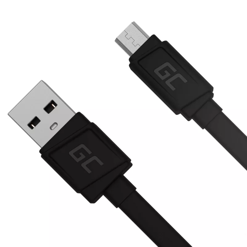 Mattes Flachkabel - USB-A auf Micro-USB
