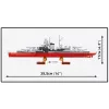 Konstruktionsset Cobi Schlachtschiff Tirpitz Modell mit 593 Teilen, maßstabsgetreu und Display-Merkmale