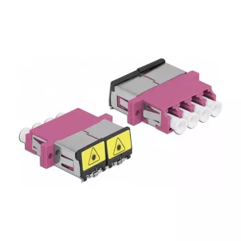 Glasfaserkoppler DeLOCK 86906 LC Quad Buchse auf LC Quad Buchse Multimode violett