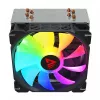 CPU-Luftkühler SAVIO SAVGCOVORTEXX2ARGB mit 4 Heatpipes, 120-mm-ARGB-Lüfter, schwarz