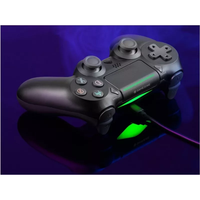 Kabel-Gamepad TRACER SHOGUN PRO Schwarz — 16 Tasten, analog/digital, 1,5 m Kabel, Vibration, PC/PS4/PS3