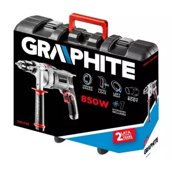 Pistolengriffbohrmaschine Graphite 58G728, 3000 U/min, Zahnkranzbohrfutter, 1,3 cm