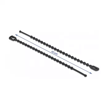 Perlen-Kabelbinder DeLOCK 19566 L 100 x B 2,4 mm schwarz 100 Stück