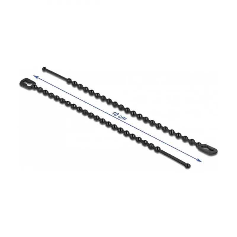 Perlen-Kabelbinder DeLOCK 19566 L 100 x B 2,4 mm schwarz 100 Stück