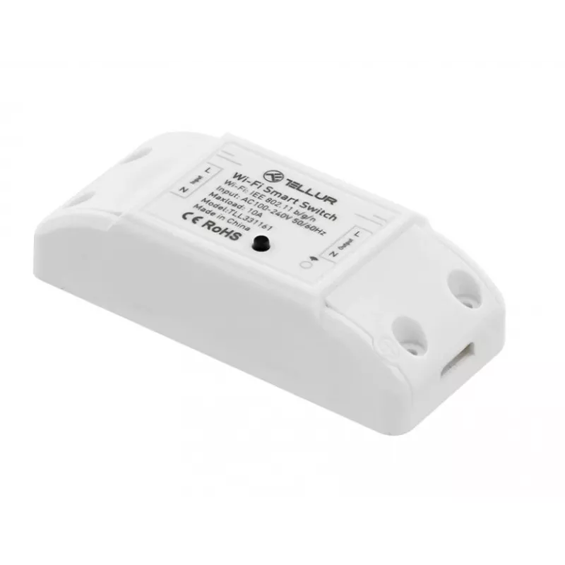 Inline WiFi Switch Tellur TLL331161 2200W — smartes Inline-Relais für Lampen und Geräte