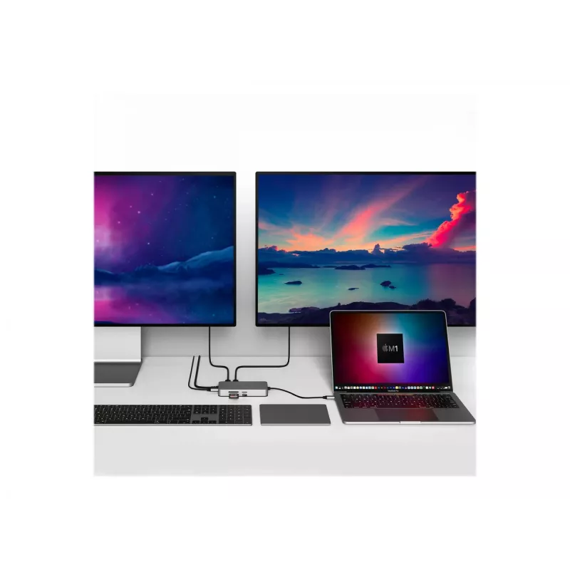 Hyper | HyperDrive Universal USB-C 10-in1 Dual HDMI Mobile Dock | Ethernet LAN (RJ-45) Anschlüsse 1 | HDMI-Anschlüsse Anzahl 2