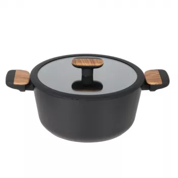 Schmortopf RESTO 93188 Kochtopf für den Herd, 24 cm, 4,4 L