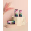 Smartphone-Hülle iKins für Samsung Galaxy S21+ — Wasserblumen-Design, schwarz