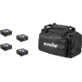 LED-Flächenleuchten-Set EUROLITE AKKU 3 (4× batteriebetriebene Panels) mit Softbag