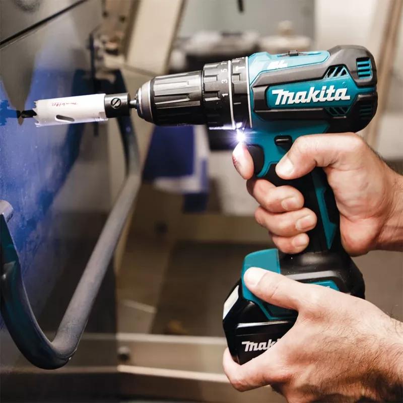 Makita DHP485Z Bohrmaschine Schlüssellos 1,1 kg Schwarz, Blau
