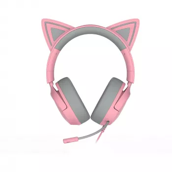 Headset Razer Kraken Kitty V3 X — Kabelgebunden, USB Typ-A, Over-Ear, 20–28kHz, 1,3 m Kabel, Pink
