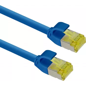 Netzwerkkabel Helos 333085 7,5 m Cat6a S/FTP RJ-45 Blau Gelb