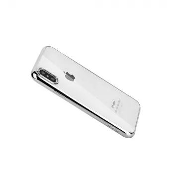 Weiche Hülle Devia für iPhone XS Max – TPU, silber, schlanke Schutzhülle