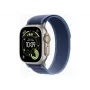 Apple Watch Ultra 3 GPS + Cellular 49mm Natural Titanium Case mit Blue/Bright Blue Trail Loop - M/L | Apple