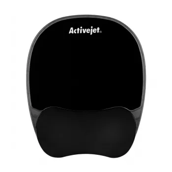 Gel-Handgelenkauflage-Mauspad ActiveJet — schwarz 220×250 mm, Gel und Silikon, rutschfeste Basis