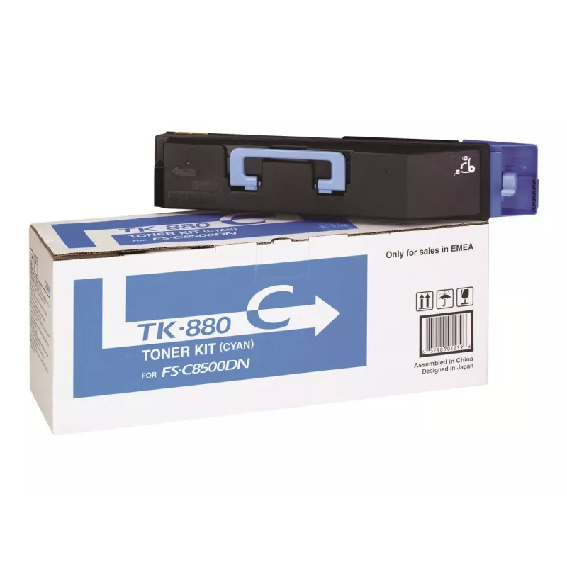 Tonerkartusche Kyocera TK-880C Cyan, Original, Laserdruck, Reichweite 18.000 Seiten, 1 Stück