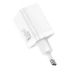 Baseus Super Si Pro Schnellladegerät USB + USB-C 30W (weiß)