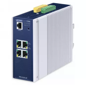 Managed Switch PLANET IP30 DIN-Schiene L2+ 4 Ports Gigabit Ethernet