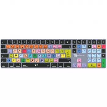 Tastatur LogicKeyboard Apple Logic Pro X2 Titan DE Mac — LKB-LOGXP2-TM-DE, deutsches Layout