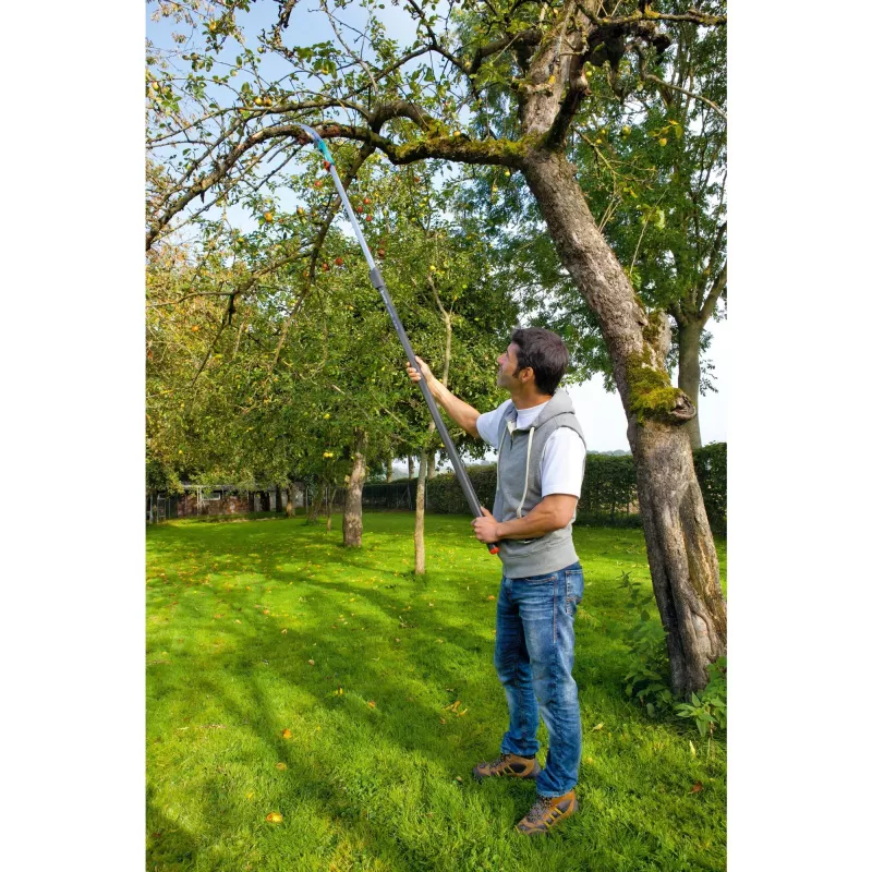 combisystem Gartensäge 300 P gebogen türkis Teleskop-combisystem-Stiel