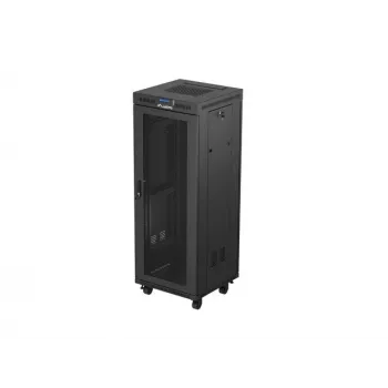 Lanberg FF01-6632-23BL Rack-Schrank 32U Freistehender Rack Schwarz