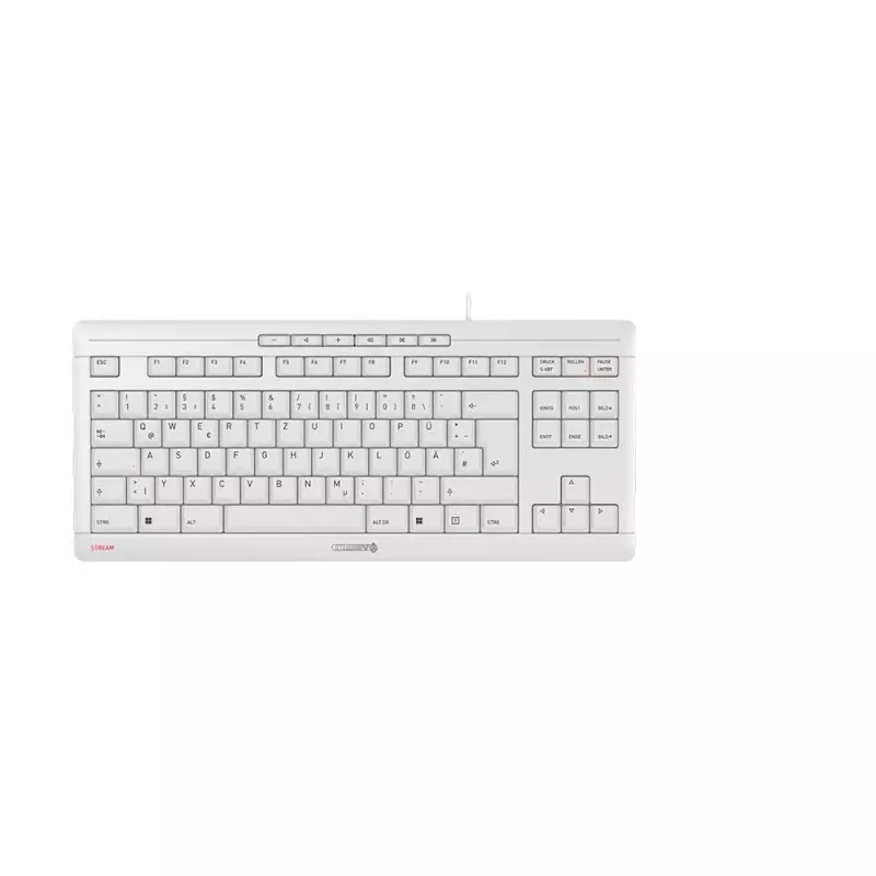 CHERRY STREAM TKL Tastatur Universal USB QWERTZ Deutsch Weiß