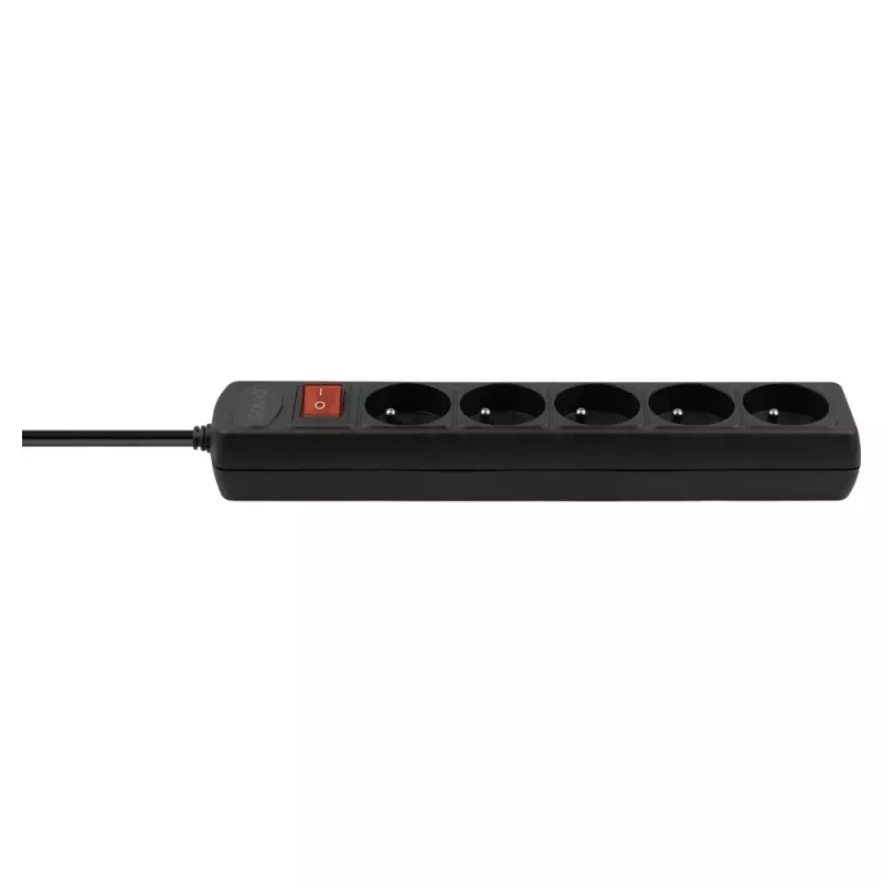 Steckdosenleiste SAVIO LZ-17 — 5-fach, 3 m Kabel, geerdete Steckdosen