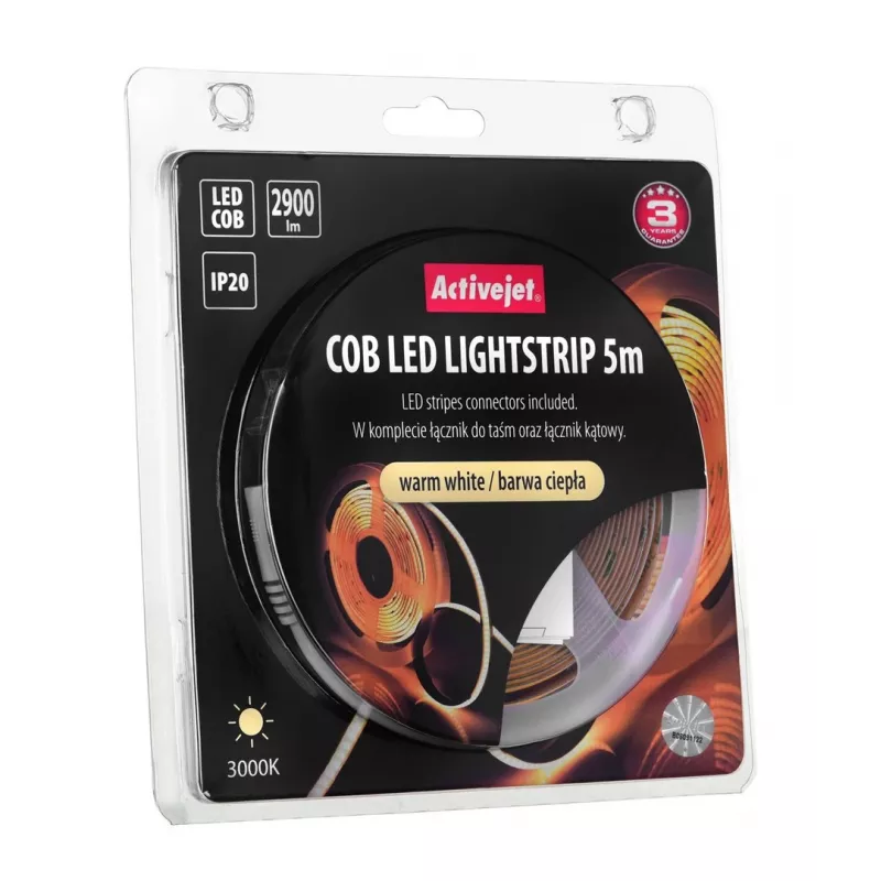 Activejet AJE-COB 5m ciep Strip-Licht Universal-Strip-Licht Innen