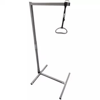 Pflegehebelift MDH LIFT SQUARE POLE höhenverstellbar, Stahl, hellgrau, Höhe 1720 mm, Tiefe 830 mm, Breite 750 mm