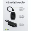 Powerbank 5.000 mAh, integriertes USB-C-Kabel 13 cm, 20 Watt (Schwarz, 5 Ah, 1x USB-A, 1x USB-C, PD, QC)