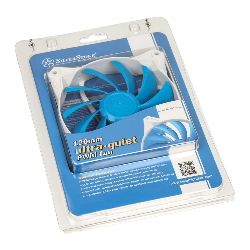 SilverStone SST-FQ122 120 mm Gehäuselüfter - Weiß