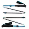 Trekkingstöcke Schwarz Diamond Distance Carbon FLZ, verstellbar 110–125 cm, Carbonschaft, faltbar, 3-teilig, 336 g