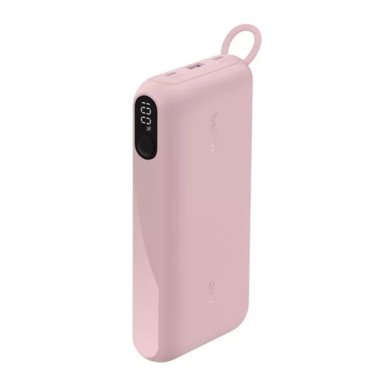 Powerbank Belkin BPB028HQPK 20000 mAh – 2× USB-C, 1× USB-A, Pink