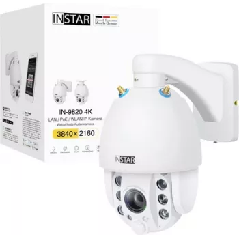 IP-Kamera Instar IN-9820 4K Weiß — 4K-Auflösung, Nachtsicht, Bewegungserkennung