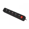 Netzteil-Leiste Lanberg PS1-05E-0300-BK 3 m 5 AC-Steckdosen Innenbereich Weiß