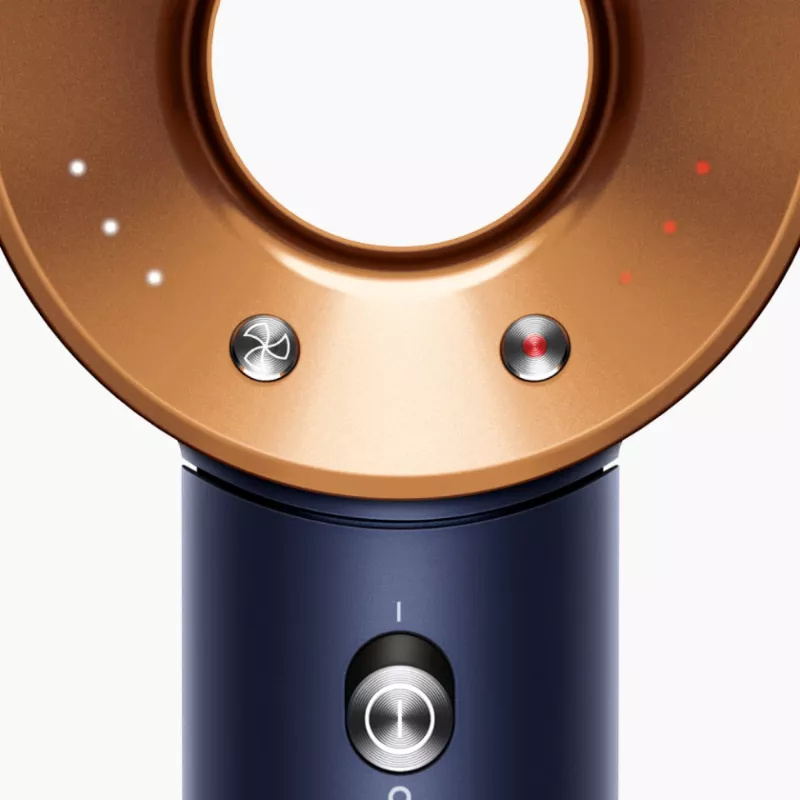 Dyson Supersonic Straight+Wavy HD07 Haartrockner, Preußischblau / Kupfer (113277-01)