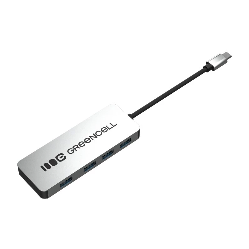 USB-Hub Grün Cell HUB-GC-C4A — 4-Port USB-C 3.0 Hub